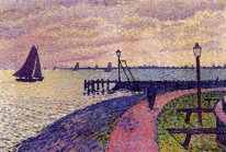 Port Entrance At Volendam 1896