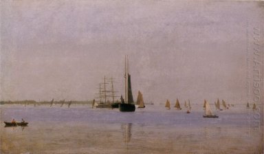 Barcos y veleros en el Delaware