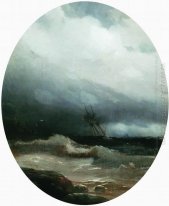 Navire dans la tempête 1891