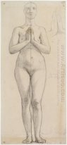 Studie av The Naked Holy Isabella av Frankrike