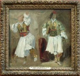 Two Views Of Costumes Souliotes 1825