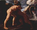 Hercules slåss med Nemean Lion 1634