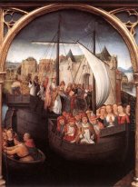 The Departure Of Saint Ursula From Basle Panel From The Reliquar