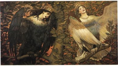 Sirin Und Alkonost The Birds Of Joy And Sorrow 1896