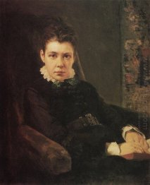 Portrait Of D Khrushcheva The Artist S Sister 1874