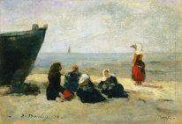 Berck Fisherwomen On The Beach