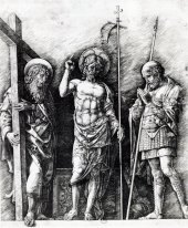 The resurrected Christ between St. Andrew and Longinus