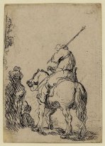 Turbaned Soldier On Horseback 1632