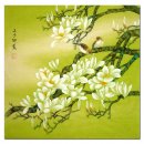 Vogel en bloem-Freehand - Chinees schilderij