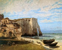 Os penhascos em Etretat 1869