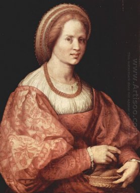 Portrait d\'une dame avec la Coupe de la broche