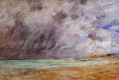 Le Havre Stormy Himmel über der Mündung