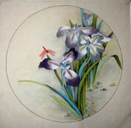 Oiseaux et fleurs - Peinture chinoise