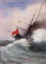la mort du navire en mer 1862