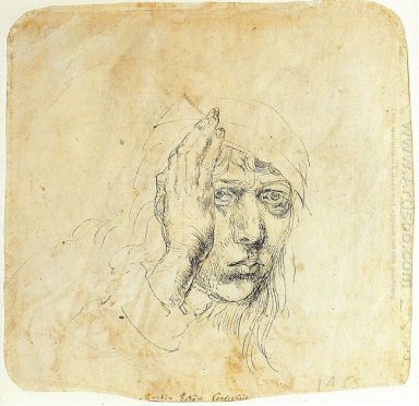 autoportrait avec une enveloppe 1492