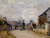 village street louveciennes 1874