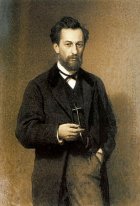 Portrait de l'artiste Mikhail Konstantinovich Klodt 1871