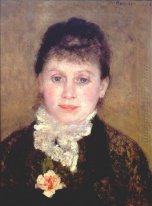 Femme avec un jabot blanc 1880