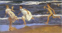 Corre lungo la spiaggia 1908