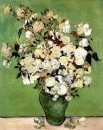 Un vase de roses 1890