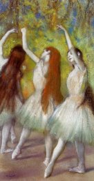 dancers in green