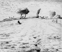 Paysage Hillside Dans Gruchy 1870