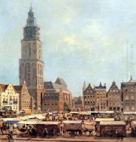 View On Market In Groningen