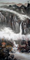 Montagnes et nuages ​​- Peinture chinoise