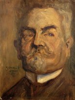 Portret van leopOude czihaczek hoofd van een bebaarde man i 1907