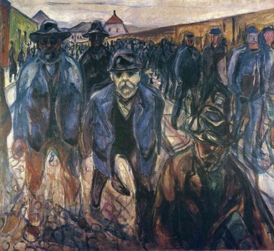 Trabajadores de camino a casa 1915