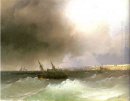Вид Одессы от моря 1865