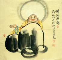 Boeddhistische figuren - Chinees schilderij