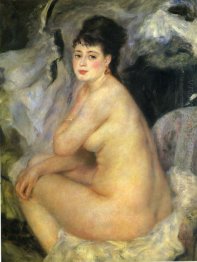 Nude Seated On A Sofa 1876