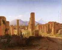 The Forum, Pompeii, dengan Vesuvius di Distance