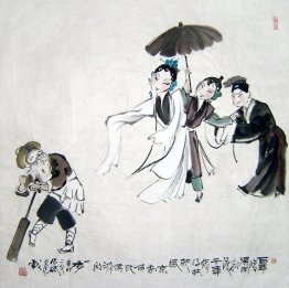 Opera Figures - Chinese Painting