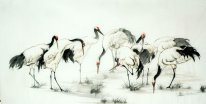 Crane - pintura china