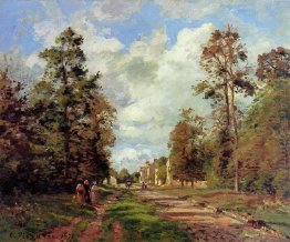 the road to louveciennes at the outskirts of the forest 1871