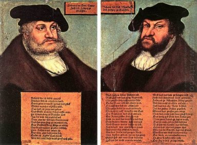 Retratos de Johann I e Frederick III, os eleitores sábios de Sax