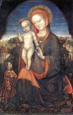 La Madonna dell\'Umiltà adorata da Leonello d\'Este