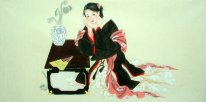 Belle peinture Lady-chinois