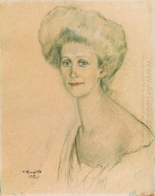 Portret van T F Davydova 1912