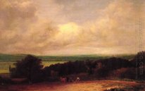 paysage scène de labour dans le Suffolk 1814