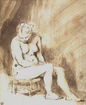 A Seated Female Nude