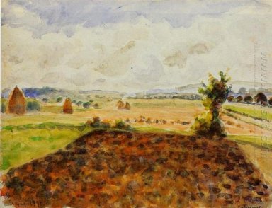 paysage à Eragny temps clair 1890