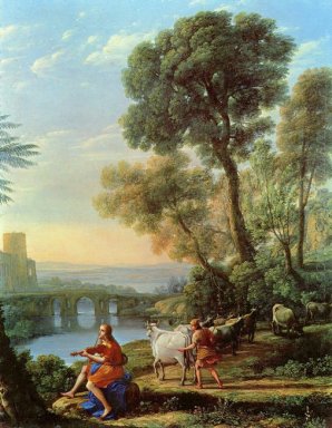 Paysage avec Apollon gardant les troupeaux d\'Admète