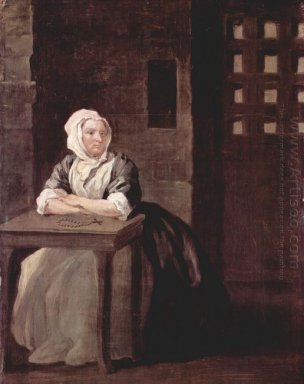 Ritratto di Sarah Macholm In Prison 1733