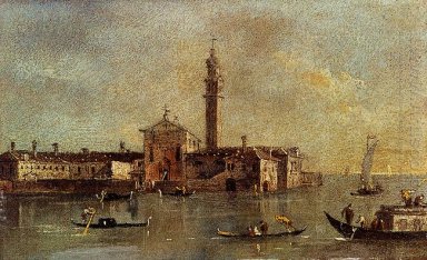 Vue de l\'île de San Giorgio in Alga , Venise