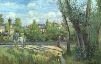 Sonnenlicht auf der Straße pontoise 1874