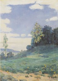 Landscape With Two Small Trees