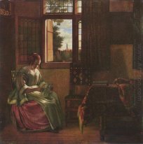 Woman Reading a Letter